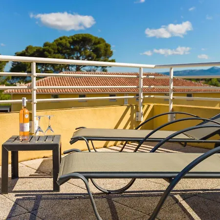 With Terrace Near The Sea